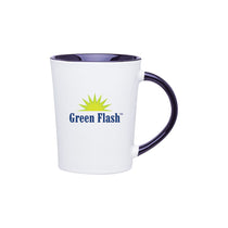 ETS White/Cobalt Blue Emma Ceramic Mug 14 oz