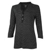 Charles River Women's Black/White Stripe Windsor Henley