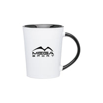 ETS White/Black Emma Ceramic Mug 14 oz