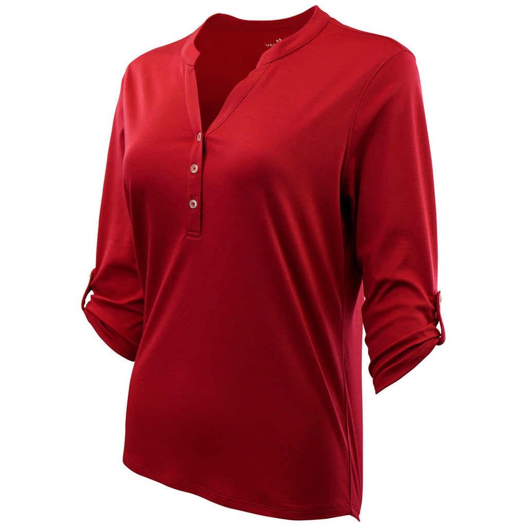 Vansport Women's Sport Red Victory Polo