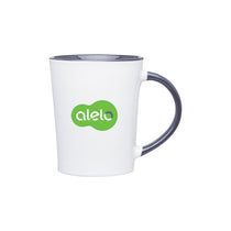 ETS White/Storm Grey Emma Ceramic Mug 14 oz