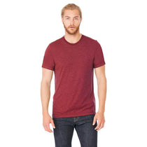 Bella + Canvas Unisex Heather Cardinal Jersey Short-Sleeve T-Shirt