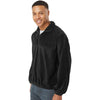 Burnside Men's Black Polar Fleece Quarter-Zip Pullover