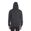 Threadfast Unisex Black Heather Triblend French Terry Hoodie