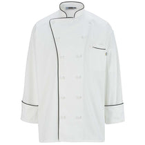Edwards Men's White 12 Button Cloth Classic Chef Coat with Trim