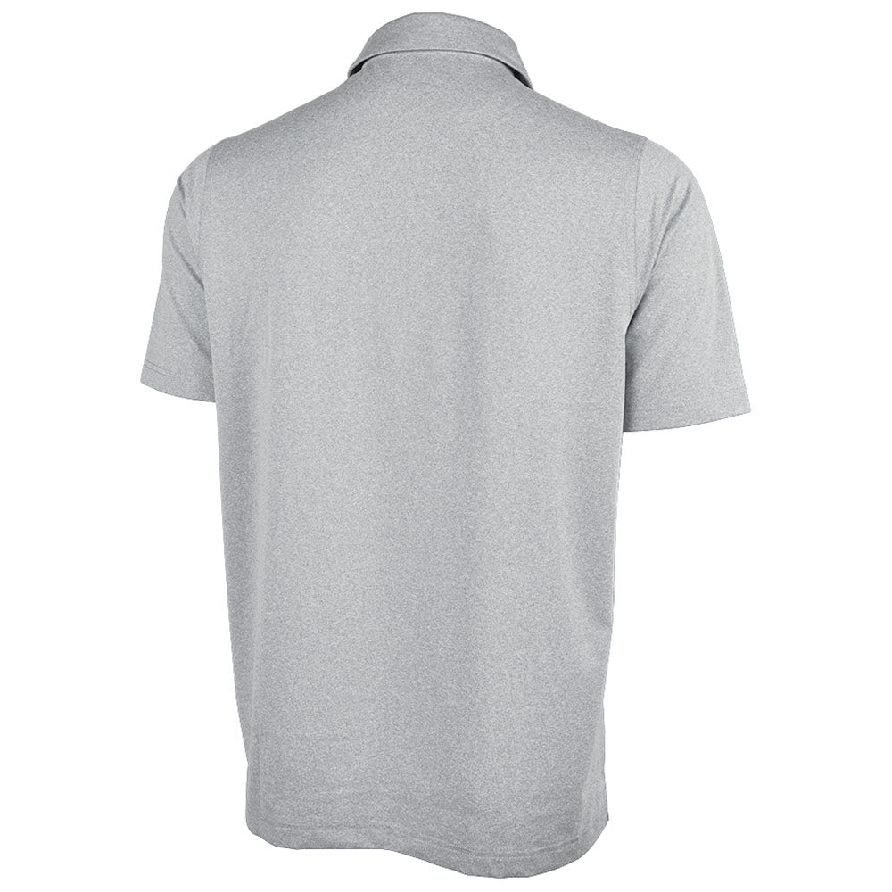 Charles River Men's Light Grey Heathered Eco-Logic Stretch Polo