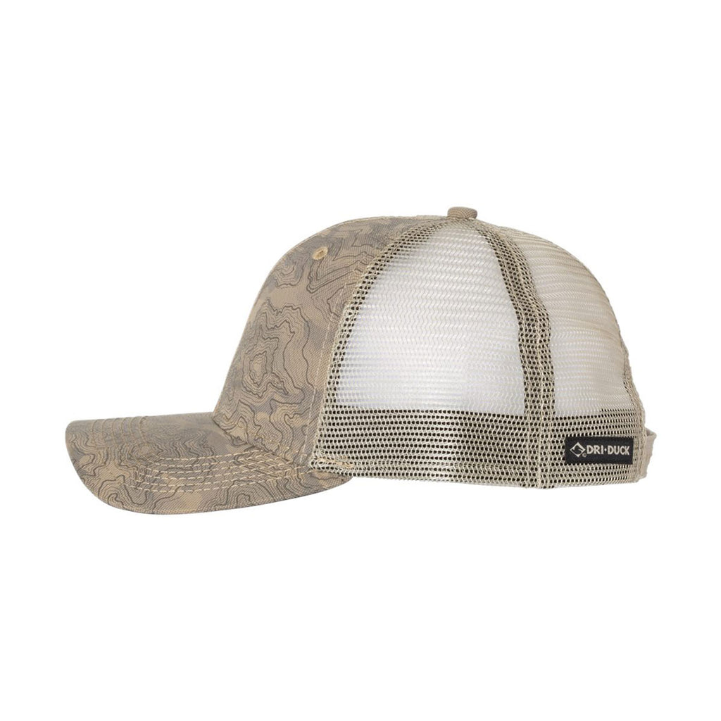 Dri Duck Khaki Territory Trucker Cap