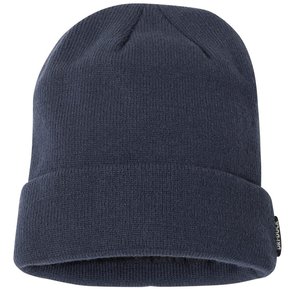 Dri Duck Unisex Deep Blue 12" Basecamp Performance Knit Beanie