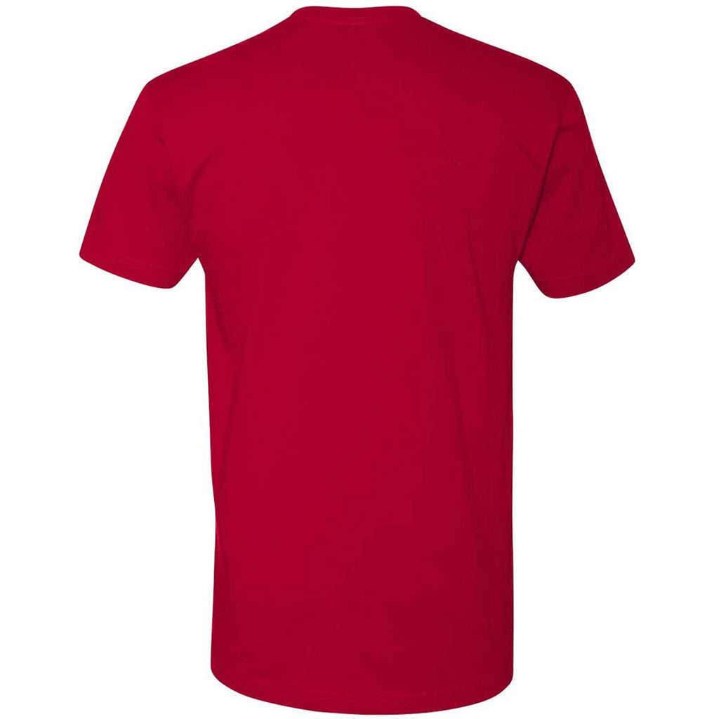 Next Level Men's Red Premium Fitted Short-Sleeve Crew