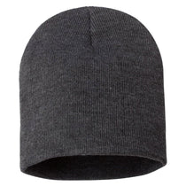 Bayside Charcoal USA-Made 8.5 Inch Knit Beanie