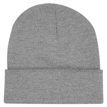 Bayside Dark Ash USA-Made 12 Inch Knit Beanie
