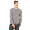 Bella + Canvas Unisex Grey Triblend Sponge Fleece Crew Neck Sweatshirt