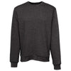 Bella + Canvas Unisex Dark Grey Heather Sponge Fleece Classic Crewneck Sweatshirt