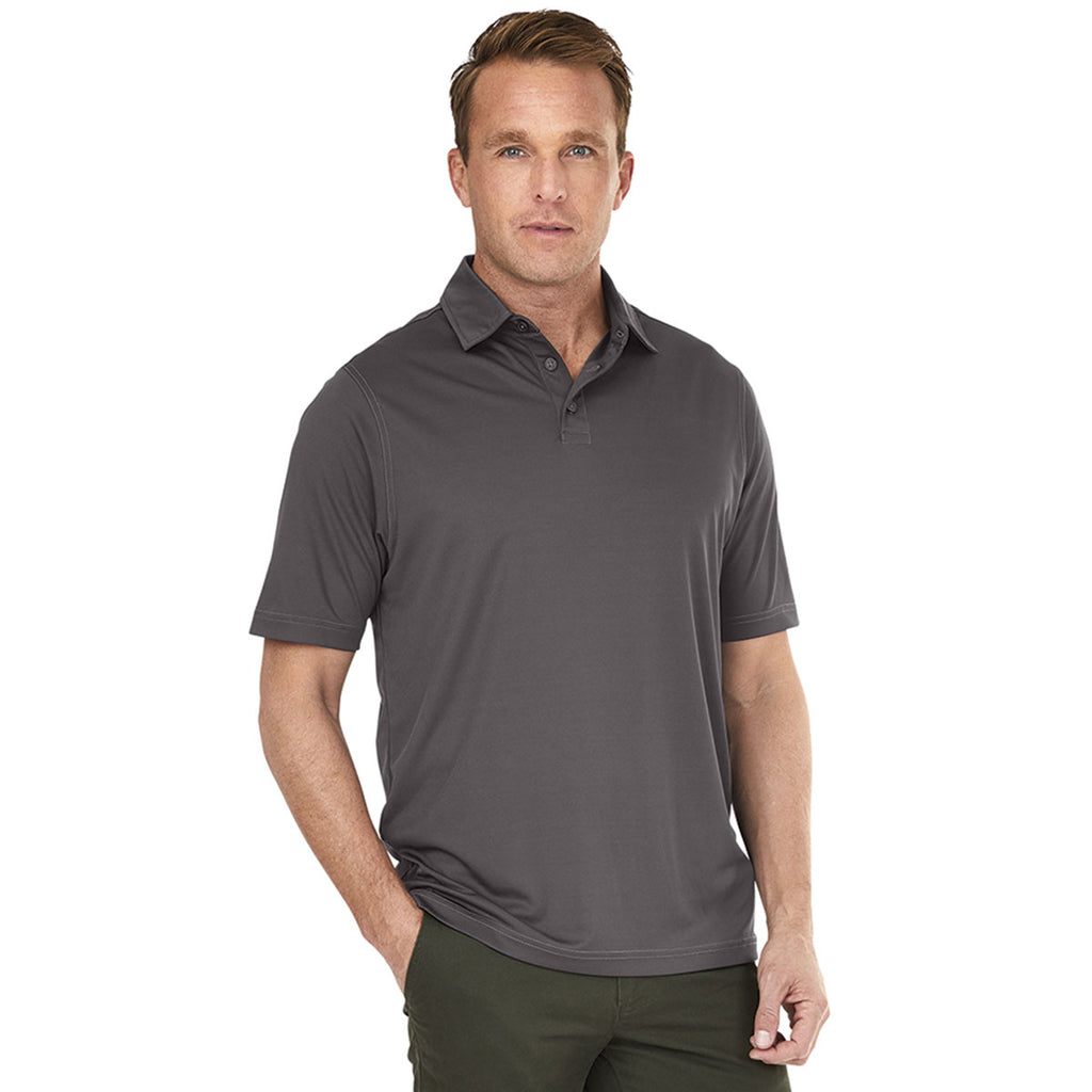 Charles River Men's Charcoal Wellesley Polo