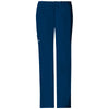 Cherokee Workwear Women's Navy Premium Core Stretch Mid-Rise Drawstring Cargo Pant