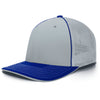 Pacific Headwear Silver/Royal Universal Fitted Trucker Mesh Cap