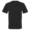 Bayside Men's Black USA-Made Short Sleeve T-Shirt with Pocket