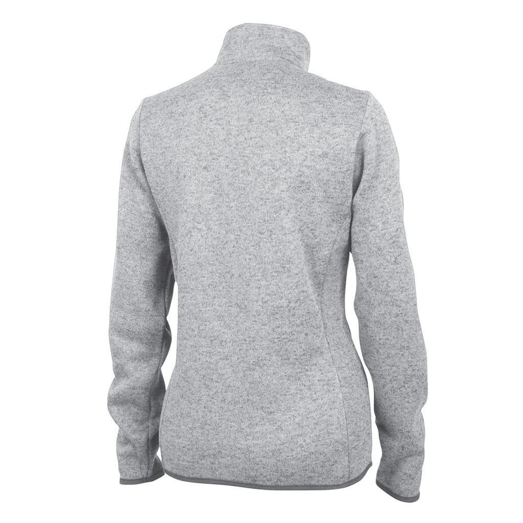 Charles River Women's Light Grey Heather Heathered Fleece Pullover