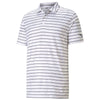 Puma Golf Men's Navy Blazer/High Risk End Cloudspun Aerate Golf Polo