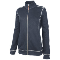 Charles River Women's Navy/Heather Conway Flatback Rib Jacket