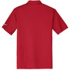 Nike Men's Red Dri-FIT Short Sleeve Vertical Mesh Polo