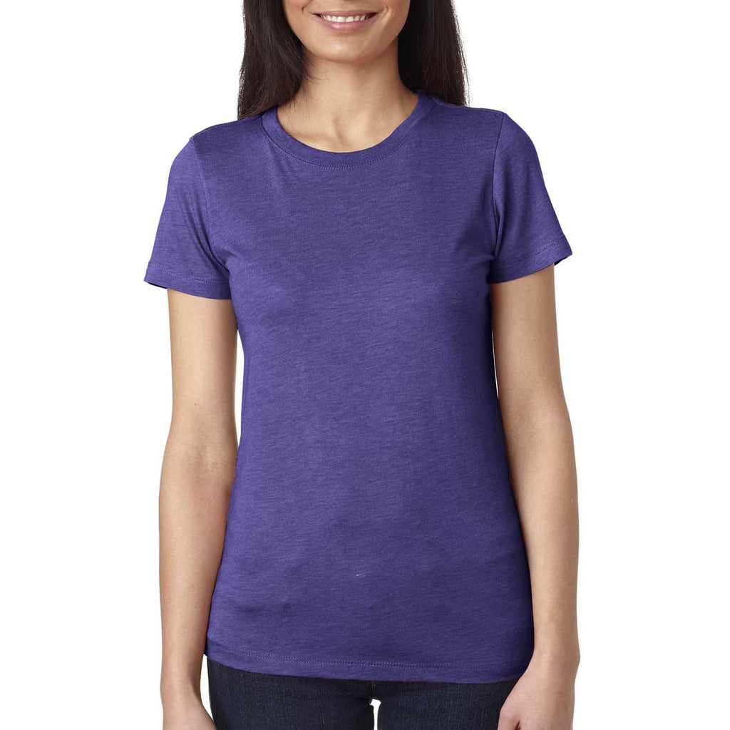 Next Level Women's Purple Rush Triblend Crew