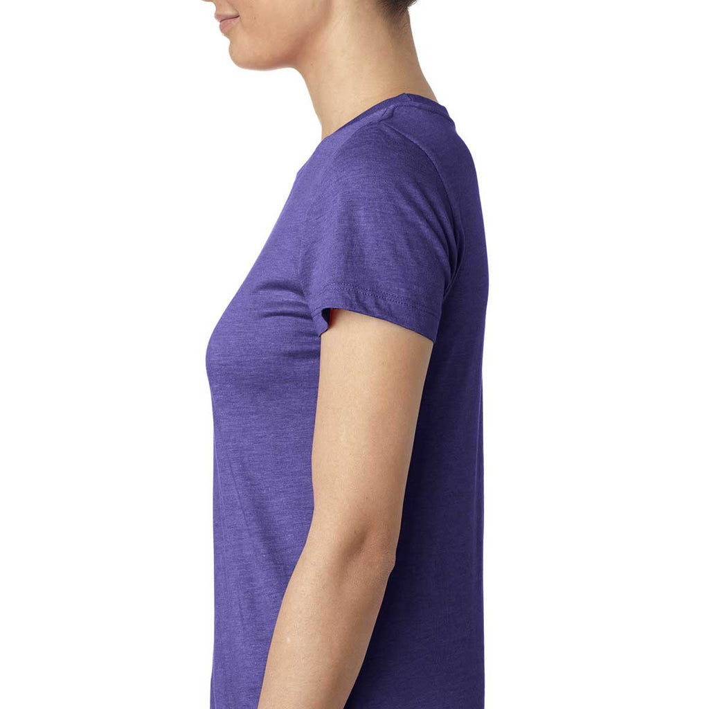 Next Level Women's Purple Rush Triblend Crew