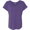 Next Level Women's Purple Rush Triblend Dolman