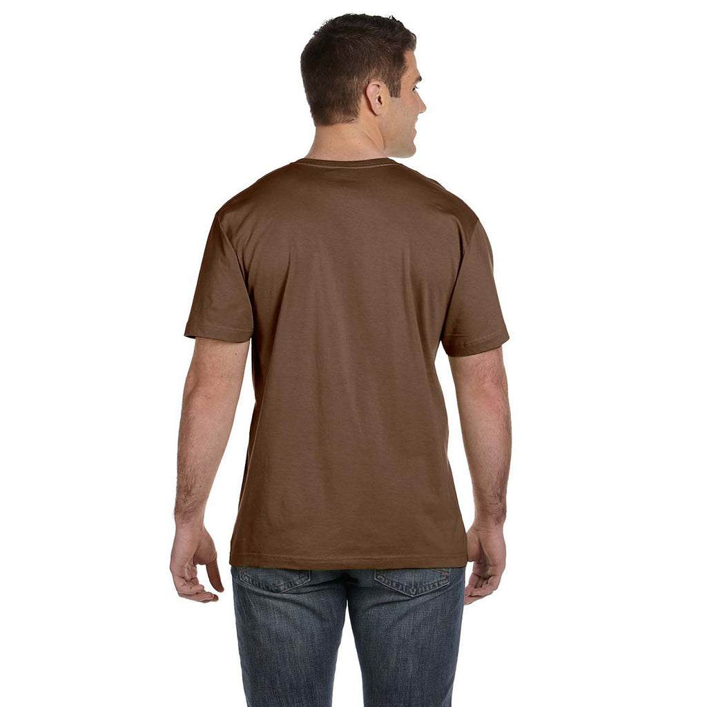 LAT Men's Brown Fine Jersey T-Shirt