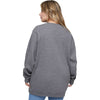 LAT Unisex Granite Heather Elevated Fleece Crewneck Sweatshirt