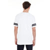 LAT Men's White/Black Football Fine Jersey T-Shirt