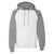 Russell Athletic Men's White/Oxford Dri Power Colorblock Raglan Hooded Sweatshirt