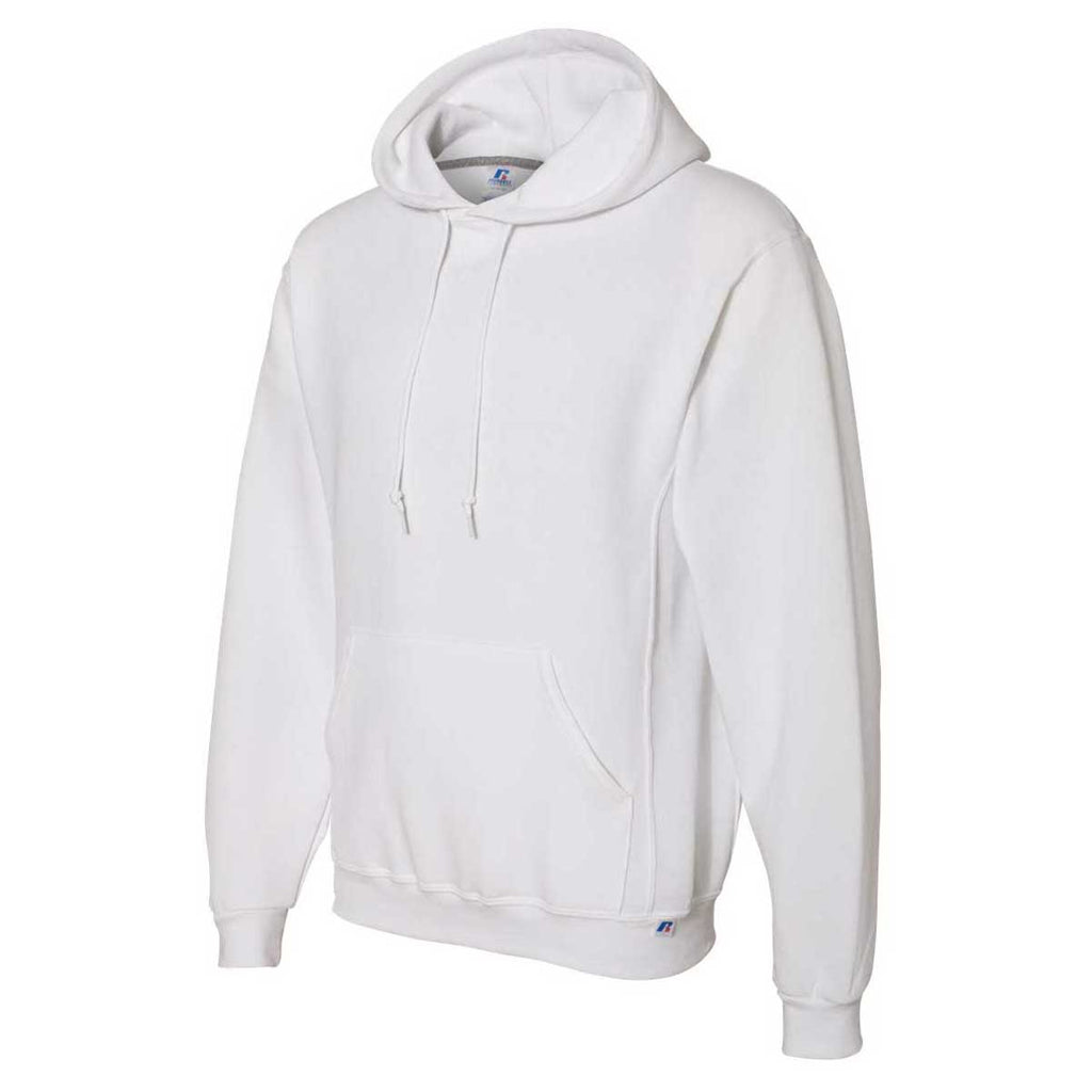 Russell Athletic Men's White Dri Power Hooded Pullover Sweatshirt