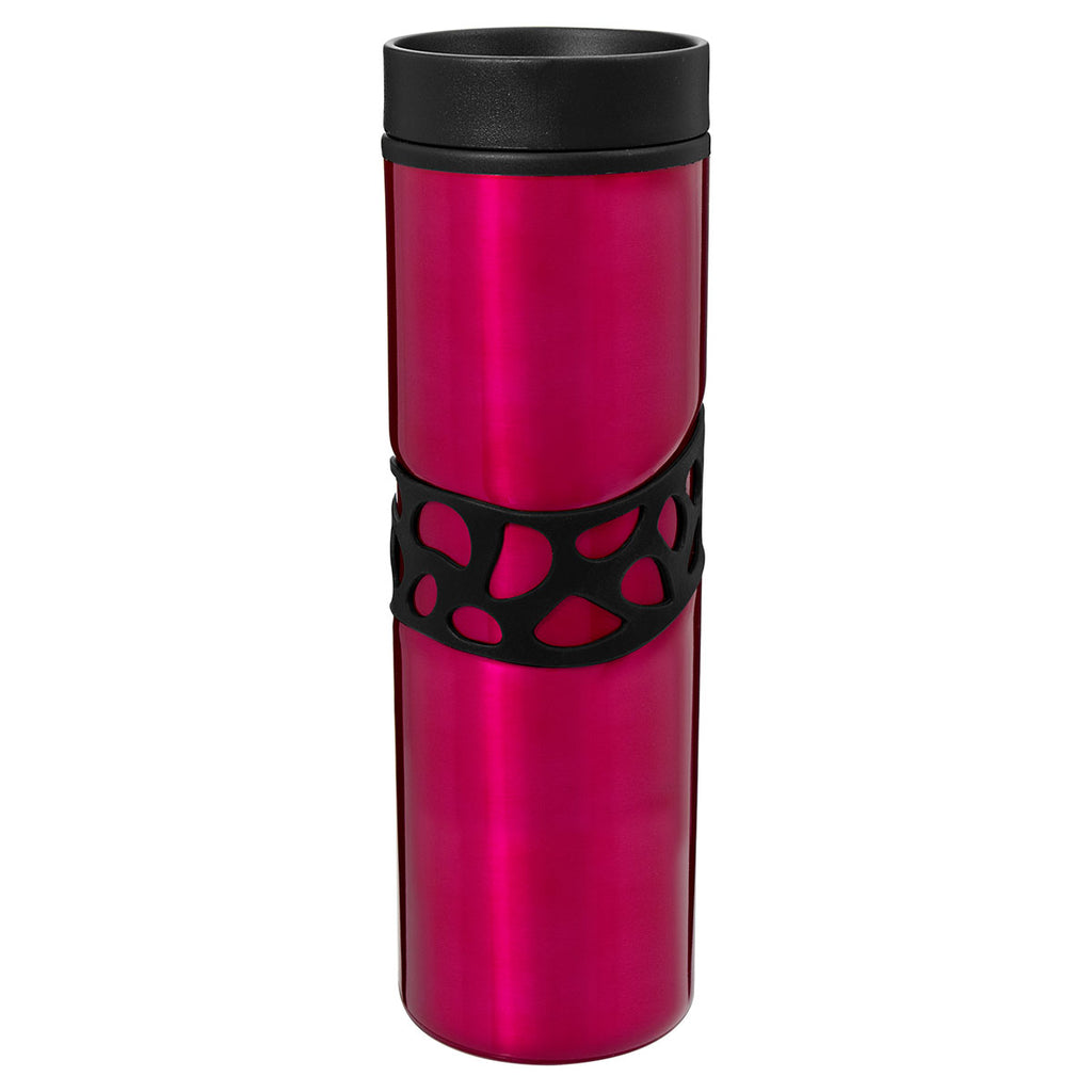 ETS Fuchsia Montara Gripper Stainless Steel Tumbler 16 oz