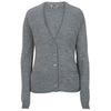 Edwards Women's Grey Heather Jersey Knit Acrylic Cardigan