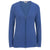 Edwards Women's French Blue V-Neck Full Zip Cardigan