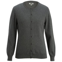 Edwards Women's Smoke Heather Twinset Cotton Cardigan & Shell