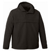 Landway Men's Black Anorak Hooded 1/2 Zip Windbreaker