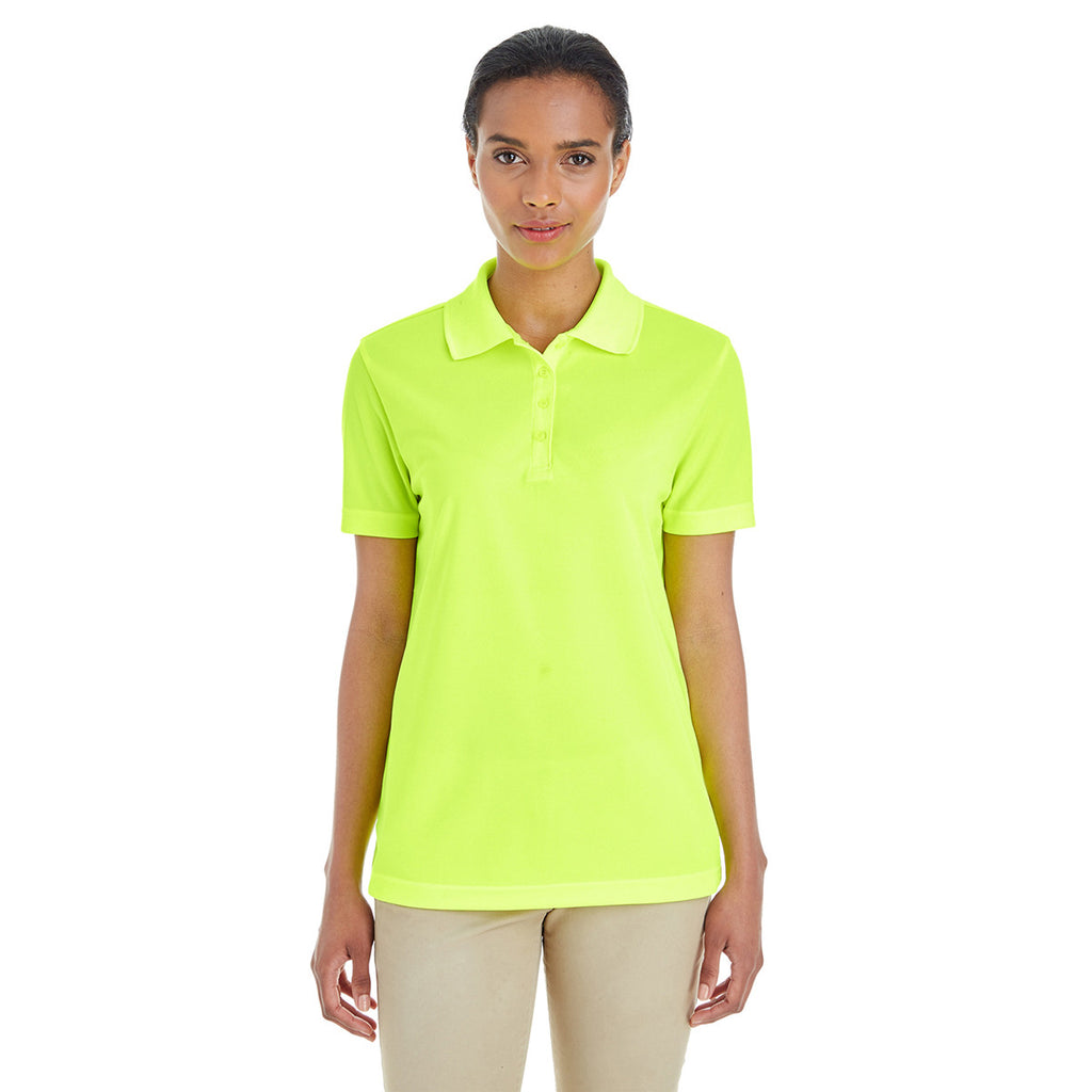 Core 365 Women's Safety Yellow Origin Performance Pique Polo