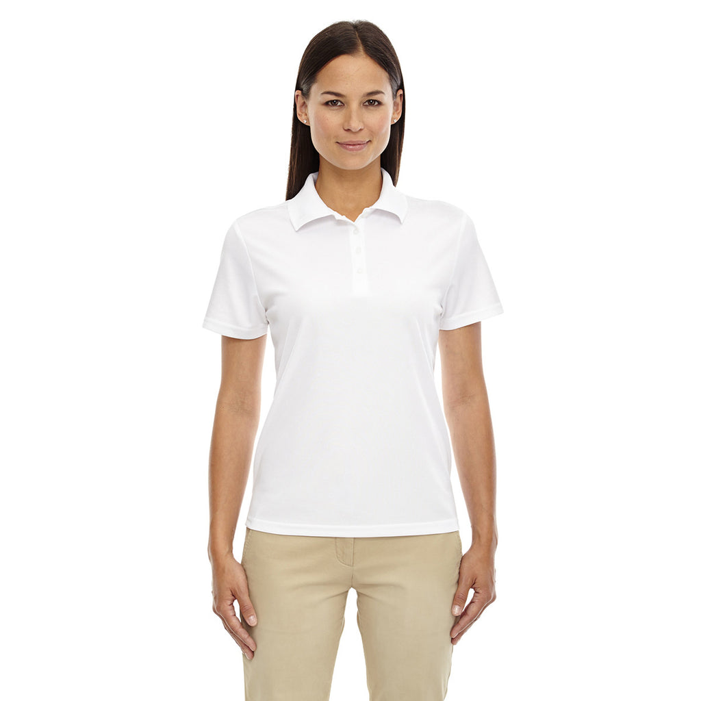 Core 365 Women's White Origin Performance Pique Polo