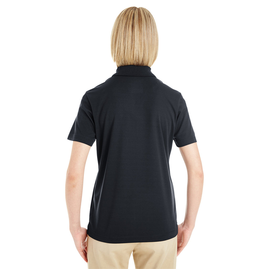 Core 365 Women's Black Origin Performance Pique Polo with Pocket