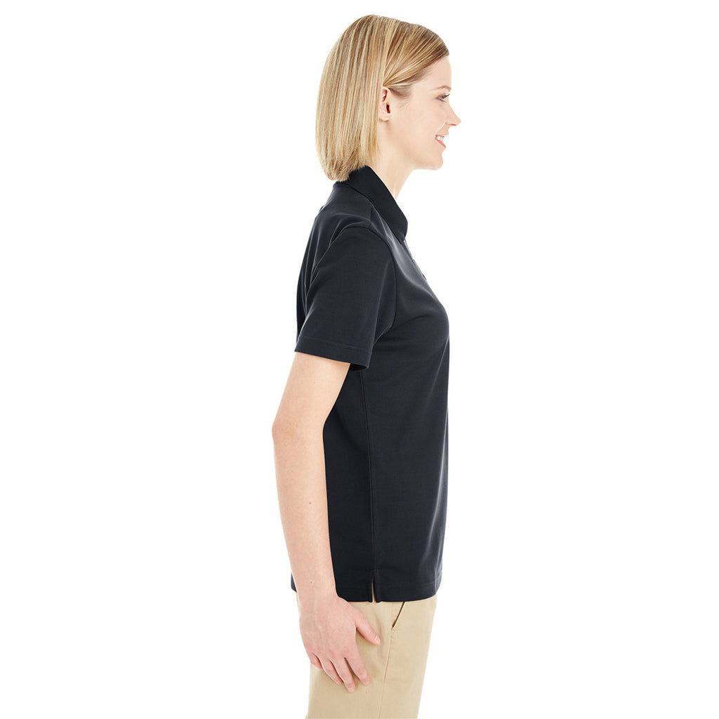 Core 365 Women's Black Origin Performance Pique Polo with Pocket