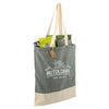 Leed's Dark Green Split Recycled 5oz Cotton Twill Convention Tote