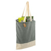 Leed's Dark Green Split Recycled 5oz Cotton Twill Convention Tote