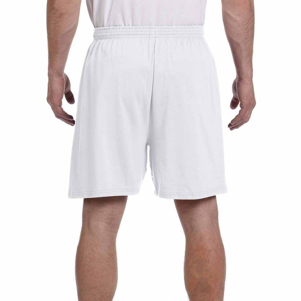 Champion Men's Silver Grey 6-Ounce Cotton Gym Short