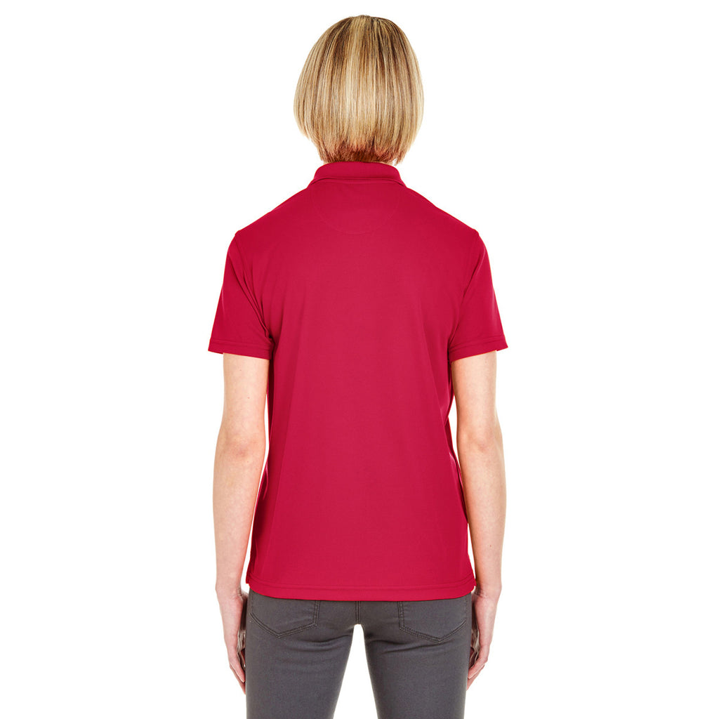 UltraClub Women's Cardinal Cool & Dry Mesh Pique Polo