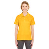 UltraClub Women's Gold Cool & Dry Mesh Pique Polo