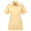 UltraClub Women's Yellow Haze Cool & Dry Mesh Pique Polo