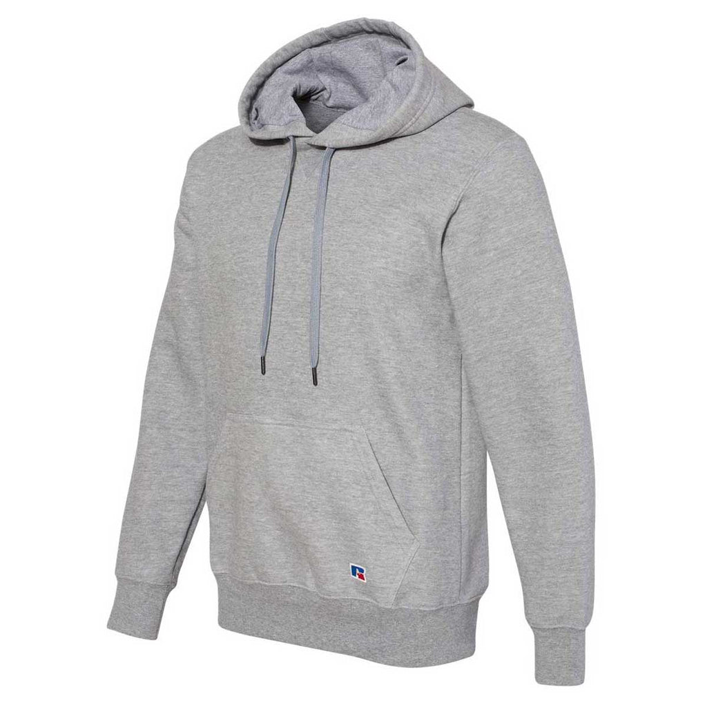 Russell Athletic Men's Medium Grey Heather Cotton Rich Fleece Hooded Sweatshirt