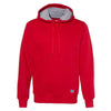 Russell Athletic Men's True Red Cotton Rich Fleece Hooded Sweatshirt